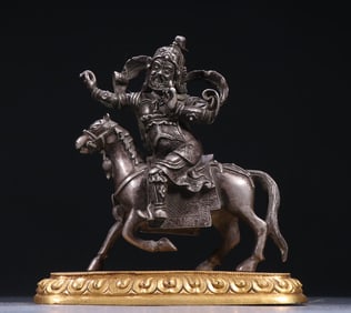 A piece of pure silver statue of the God of Wealth