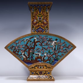 A cloisonné vase