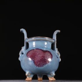 A piece of Jun kiln silver-gilt incense burner
