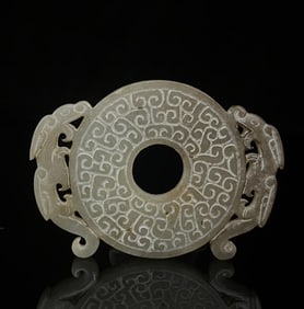 A piece of Zhan Han and Tian jade seed material Shuanglongbi
