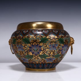 One piece cloisonné stove
