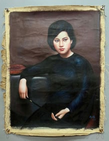 An oil painting of Jin Shangyi's fine figures