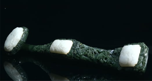 One piece of Hetian jade Ruyi