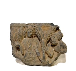 A statue of a Gandhara Buddha devotional