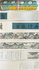 A map of Puru's journey to the snow-capped mountains