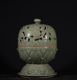 A piece of Song Dynasty Yaozhou kiln lotus smoker