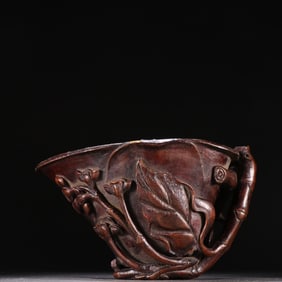 A piece of clear agarwood orchid cup
