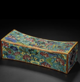 A cloisonné cloisonné pillow ornament