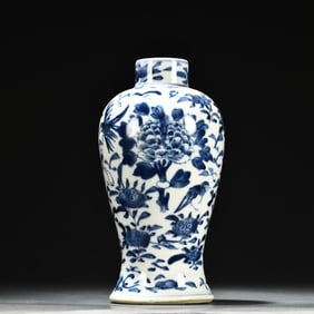 A Kangxi blue vase