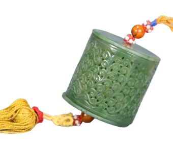 A piece of Hetian jasper twig pattern sachet