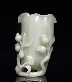 One piece of Hetian jade cup