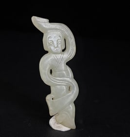 A piece of Han Dynasty Hetian Jade Dancer