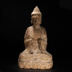 A Qing Dynasty statue of the old Nanmu Guanyin Buddha