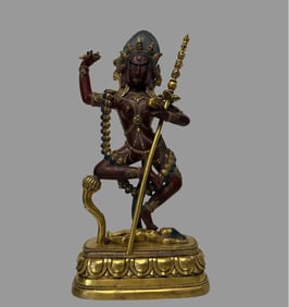 A piece of bronze gilt Vajra Mu
