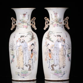 A pair of pastel character stories, poems, amphorae