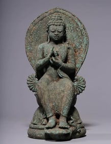 A Javanese 13th-14th century statue of Shakyamuni Dharma