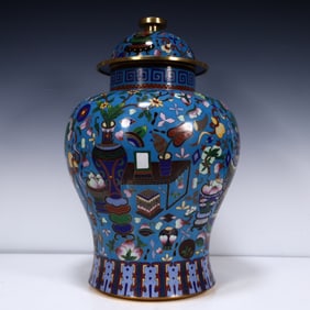 A piece of cloisonné general jar