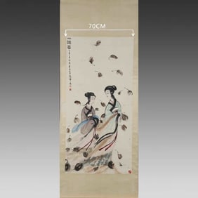 A fine figure painting by Fu Baoshi