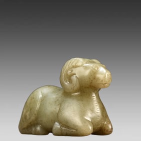 A triumphant ornament of Hetian jade