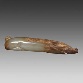 A piece of ancient jade pig grip