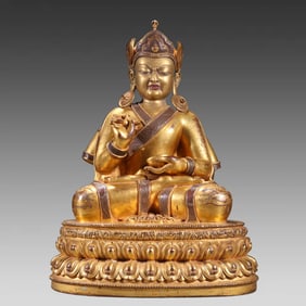 A bronze gilt statue of King Kong