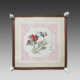A floral drawing of Lin Huiyin