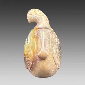 A beautiful camel ornament of Hetian jade from the Han Dynasty