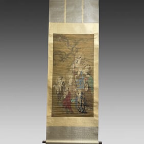 A picture of an Arhat of Yan Hui of the Song Dynasty on silk