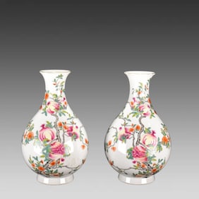 A piece of Qing Dynasty Yongzheng durian opened a hundred sons to figure a jade pot spring