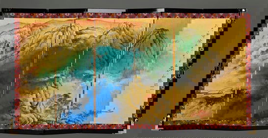 A piece of Zhang Daqian's boutique "splashed landscape map"