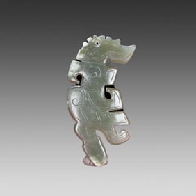 A piece of Hetian jade's Xuanniao Pei