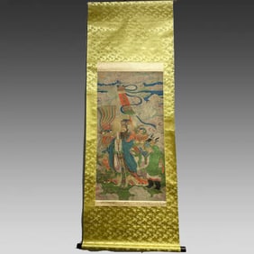 A Qing Dynasty painting on silk by Prince Heshuozhuang