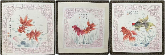 A picture of Lin Huiyin's goldfish