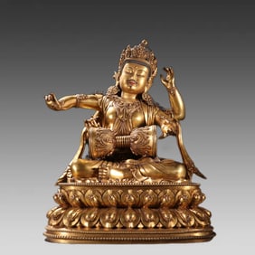 A bronze gilt statue of the Mother Buddha from the Ming Dynasty