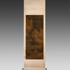 A fine landscape painting by Li Cheng