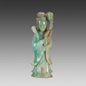 A piece of Qing Dynasty jade ladies handle piece