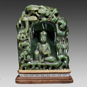 A Qing Dynasty jasper shrine