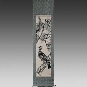 A piece of Qi Baishi's fine "pine eagle picture"