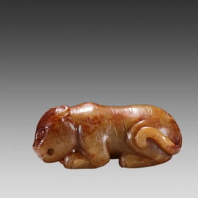 A beast of Hetian jade from the Ming Dynasty
