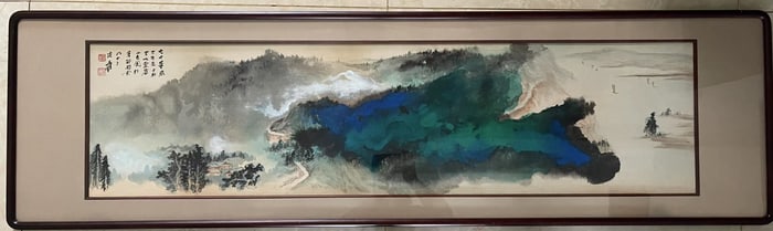 Zhang Daqian's fine splashed landscape paintings