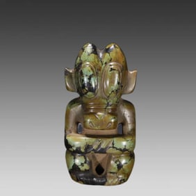 A piece of Han Dynasty turquoise carving