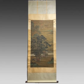 A landscape painting of Zhao Boju in the Song Dynasty