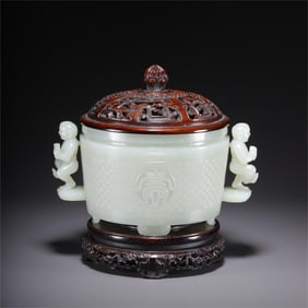 One piece of Hetian Yushou word pattern amphora