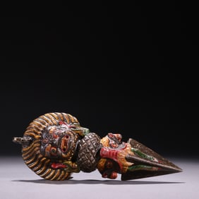 One piece of iron painted single-sided Purba vajra