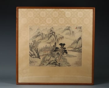 A modern Xie Zhiliu landscape frame