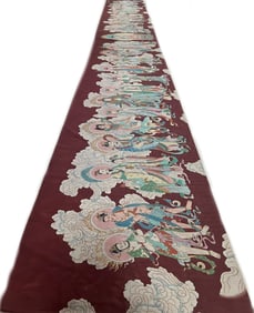A picture of Zhang Daqian's silk book is like a picture of the scriptures