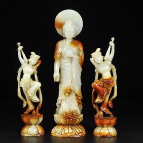 A Han Dynasty jade carving of the Buddha Shakyamuni