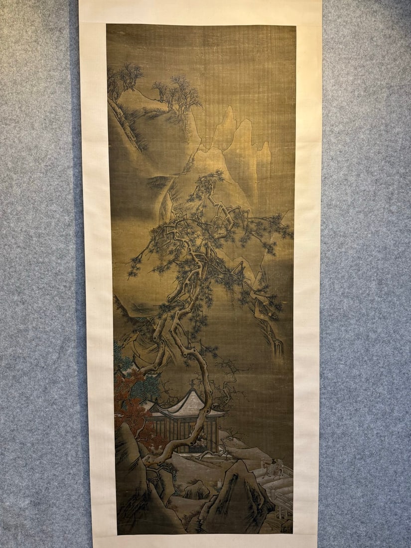 An anonymous picture of the Cedar Mountain dwelling on silk (1 of 13)