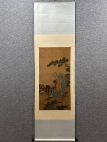 A picture of Ding Yunpeng's birthday star on silk