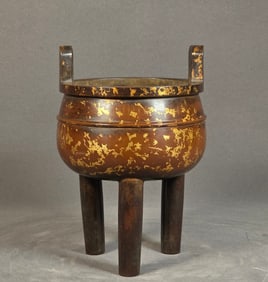 A piece of Qing Dynasty three-legged tripod furnace